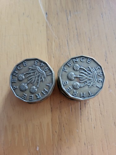 Old three pence - old, coins