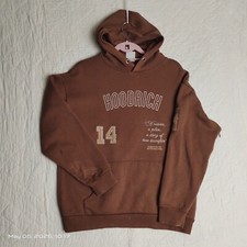 Hoodrich Hoodie Xtra Small Women's Brown Pullover Sweatshirt Spell Out