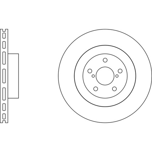 Brake discs vented for - 2x,