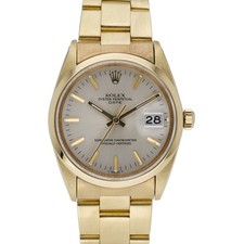 Rolex Date 15505 with 34mm Gold Plated case and Champagne dial. Good condition.