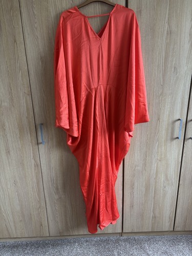 Satin kaftan dress - h&m,