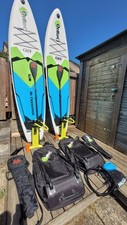 Quroc 11'4" Qi Crossover SUP Paddleboard Bundle