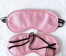 Sleeping mask - pink satin