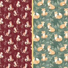 Woodland foxes fabric - fabric, 2