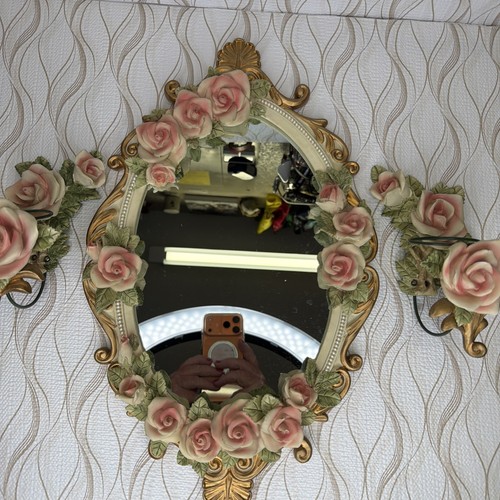 Vtg french country rose set - vtg,