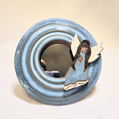 Clay pottery angel - pottery, circle