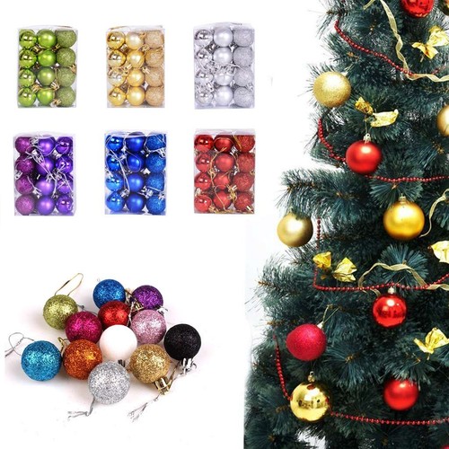24pcs christmas balls - christmas,