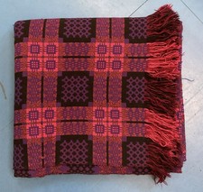 Vintage Welsh Wool Large Pink