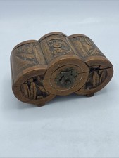 Hand carved wooden box - hand,