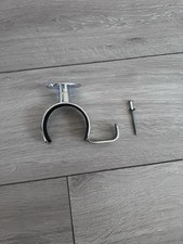 Polished Chrome Bathroom Dressing Room Hairdryer Straighter Hook Holder