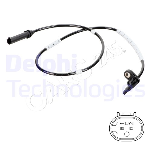 Wheel speed sensor delphi - speed, fits
