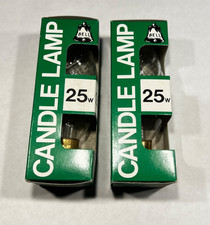 Clear Twisted Candle Lamps x 2