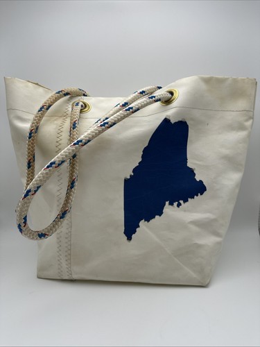Recycled sail bag tote - tote, maine