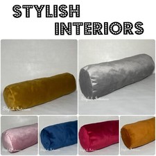 Hi-Quality Handmade Soft Plush Velvet Bolster Pillow Cushions With Bead Filling 