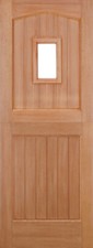 Hardwood Stable 1 Light Clear Glazed M&T External Door Wooden Timber
