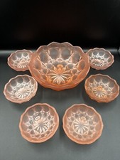 A Set Of Vintage Art Deco Pink