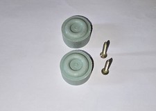 Light grey Rubber Door Stops 30mm Pack Of 4 Screw Included