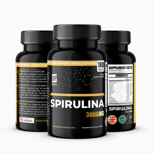 Qrp nutrition spirulina 500mg - nutrition,