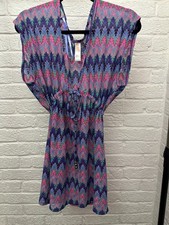 Ocean club Primark gorgeous pink blue purple swim suit cover up UK 10/12