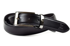 GIORGIO ARMANI-Leather Belt  (BLK/BRN) Length 42" MAX , W 1-3/8"(3 cm)  ref6300