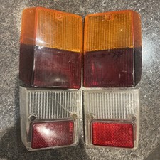 Original Classic Mini Leyland LUCAS Rear Light Cluster Lenses Indicator Brake