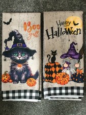 Spooky Cat And Wizard , Pair