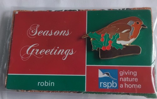 Rspb pin badge robin - rspb,
