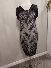 1920's Style Costume. 16. Lace Fronted. Stretch Sleeve. Necklace Not Included