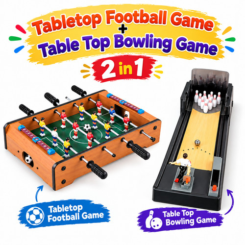 Kids mini table top football - top,