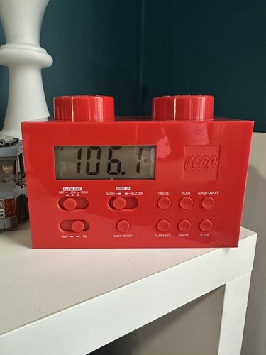 Lego brick radio alarm - brick,