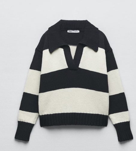 Zara knit polo sweater - knit,