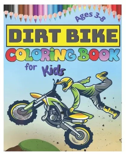 Racing and dirt bike - bike, colouring