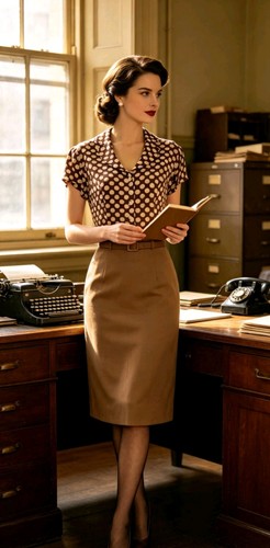 Vintage 1940s 1950s style - 1950s,