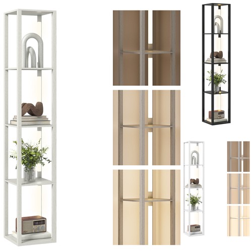 Homcom floor lamp with - homcom,