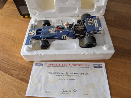 Jackie stewart signed exoto - stewart,