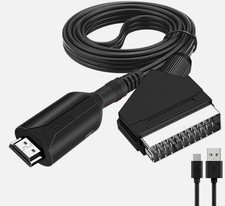 SCART To HDMI Converter Audio Video Adapter For HDTV Sky Box STB Plug HD TV DVD