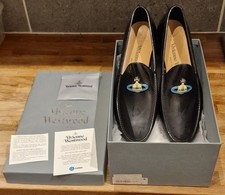 Genuine Vivienne Westwood Orb Moccasin Shoes black -  size UK - 45
