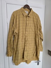 Mens Brook Taverner Yellow Tattersall Check Shirt, 20" Regular, 35" Sleeve.