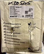 Watts Idroset Static Balancing Valve 1 1/4″ FBSP Union Connections #3342 VAT