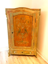 Vintage French Armoire / Wardrobe with inlaid Versailles style panel