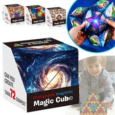 2Pack Magic Cube 3D Shashibo Shape Shifting Box Anti Stress Toys
