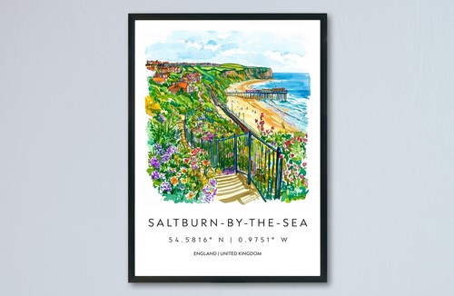 Saltburn watercolor poster - saltburn,