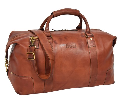 Real soft leather holdall - soft,
