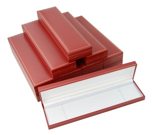 Red leatherette jewellery - leatherette,