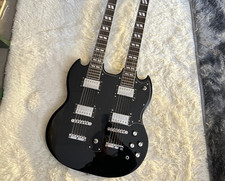 12+6strings Black double-neck