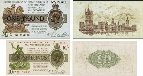 Shillings 1 pound - 10,