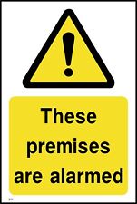 These premises are alarmed Sign or Sticker - All Material & Size options (S11)