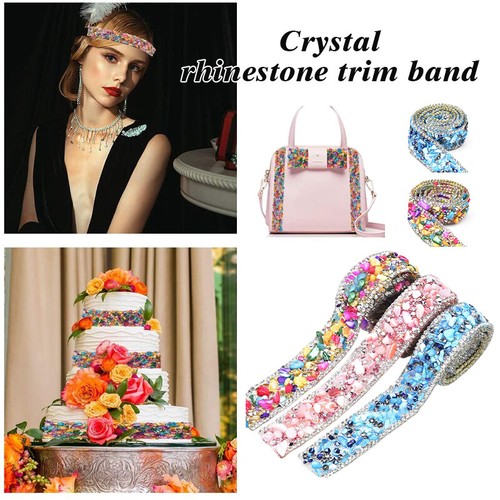 Crystal rhinestone trim hotfix - trim,