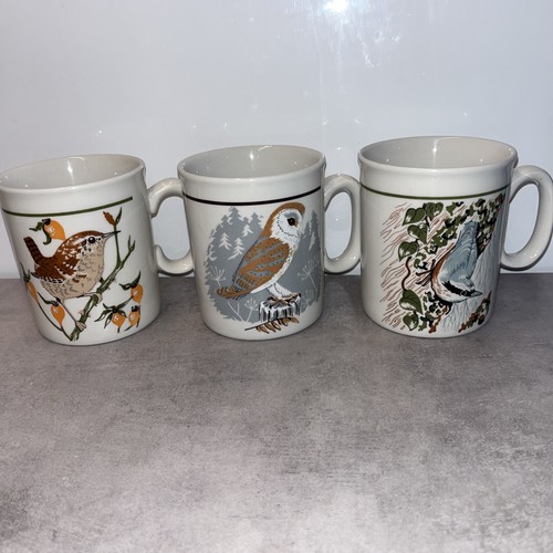 Three rspb mugs barn owl - rspb,