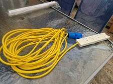 Electrical Hook Up Cable And Socket For Camping With 4 Gang Socket 20m Approx